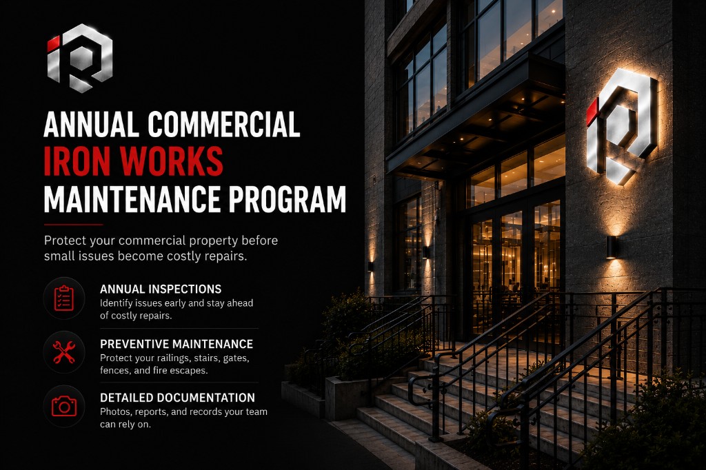 Annual Commercial Iron Works Maintenance Program for property managers